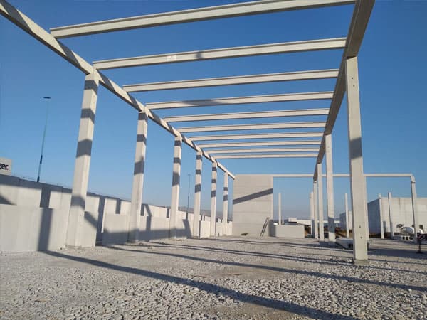 Vigas doble T cubierta